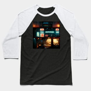 Cooking 2.0 - Cyberpunk Cityscapes Baseball T-Shirt